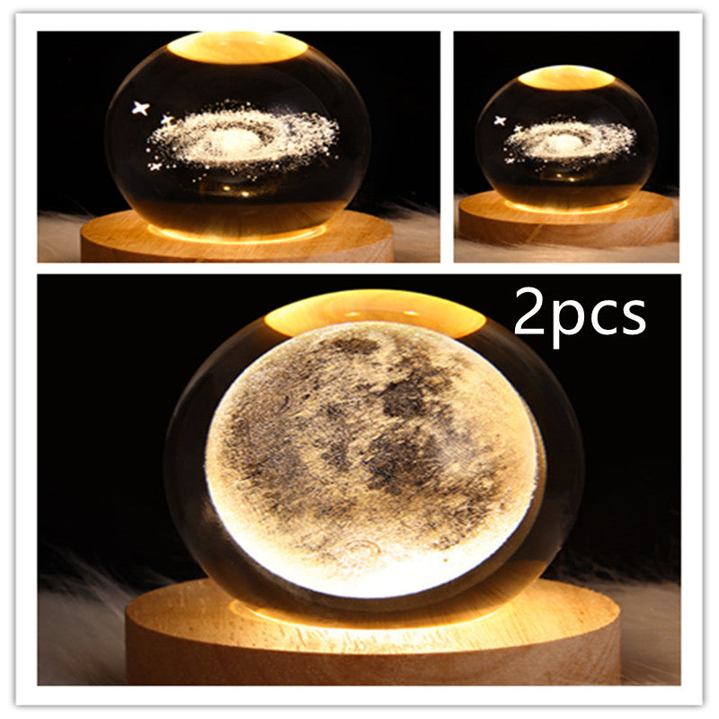 3D Planet Moon Lamp