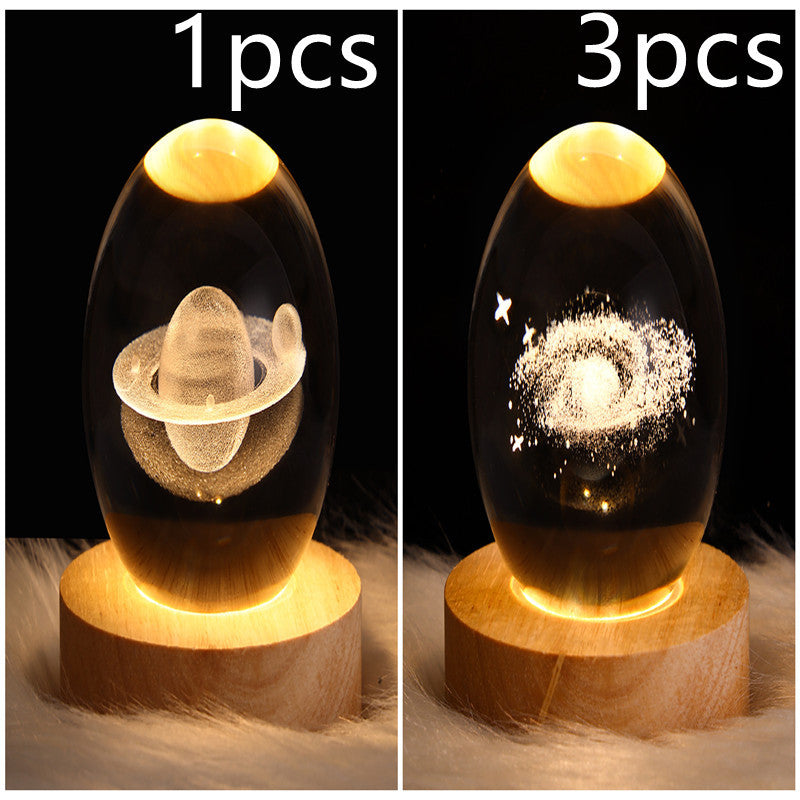 3D Planet Moon Lamp