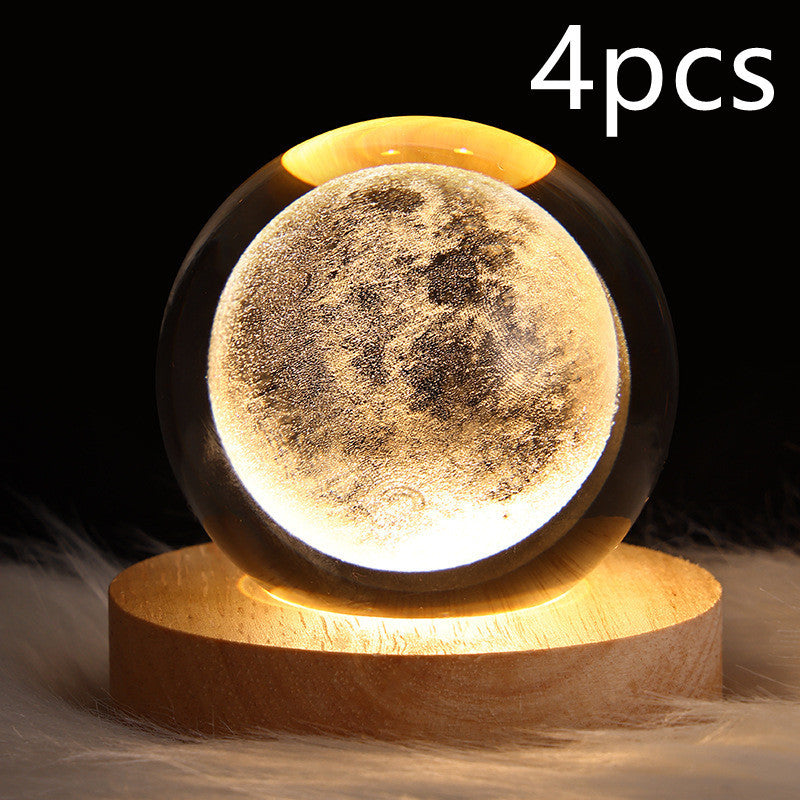 3D Planet Moon Lamp