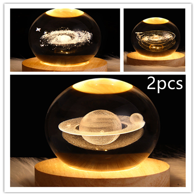 3D Planet Moon Lamp
