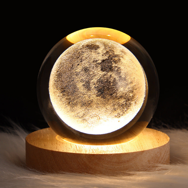 3D Planet Moon Lamp