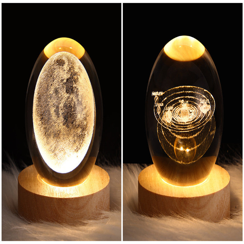 3D Planet Moon Lamp