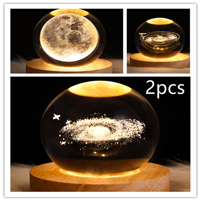 3D Planet Moon Lamp