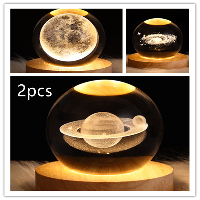 3D Planet Moon Lamp