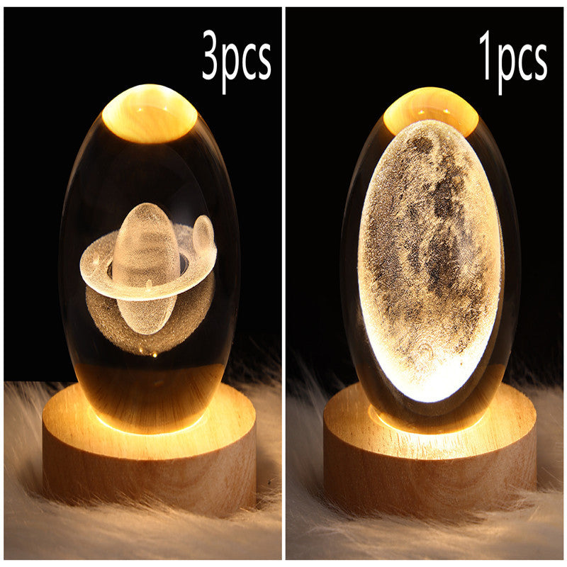 3D Planet Moon Lamp