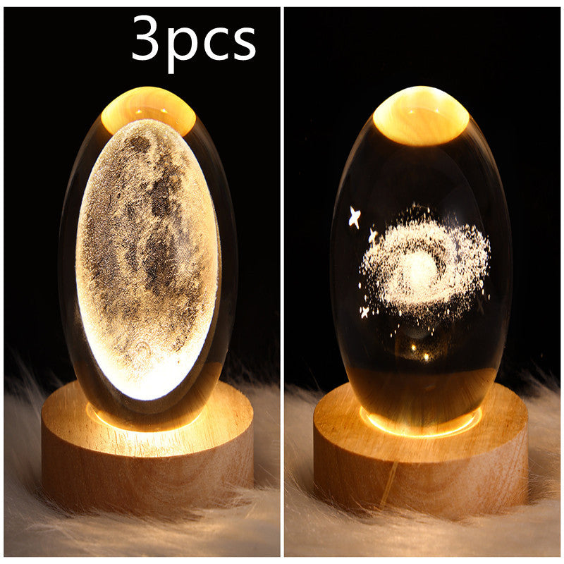 3D Planet Moon Lamp