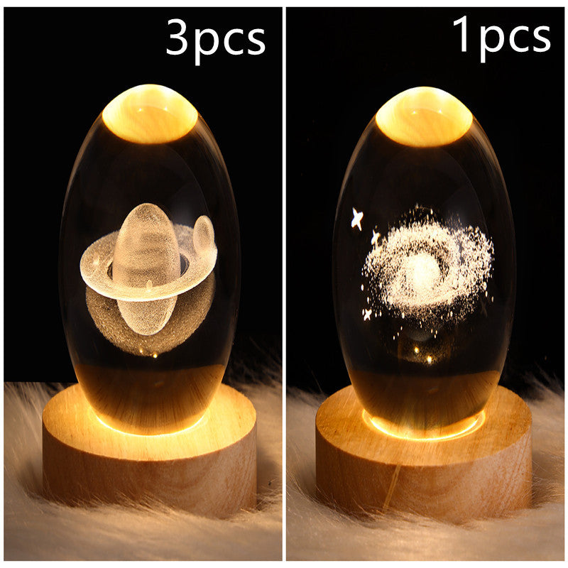 3D Planet Moon Lamp