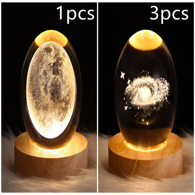 3D Planet Moon Lamp