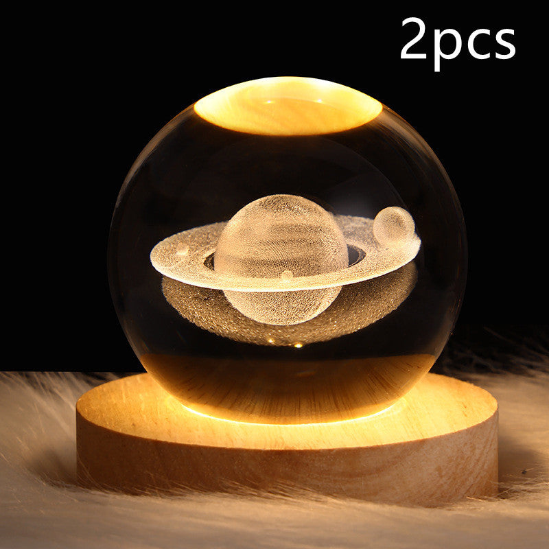 3D Planet Moon Lamp