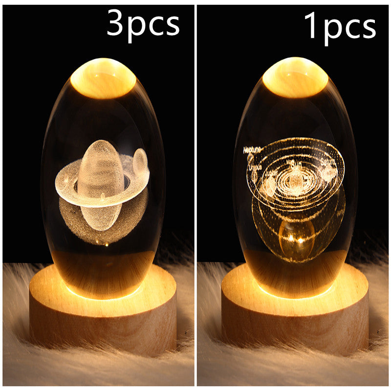 3D Planet Moon Lamp