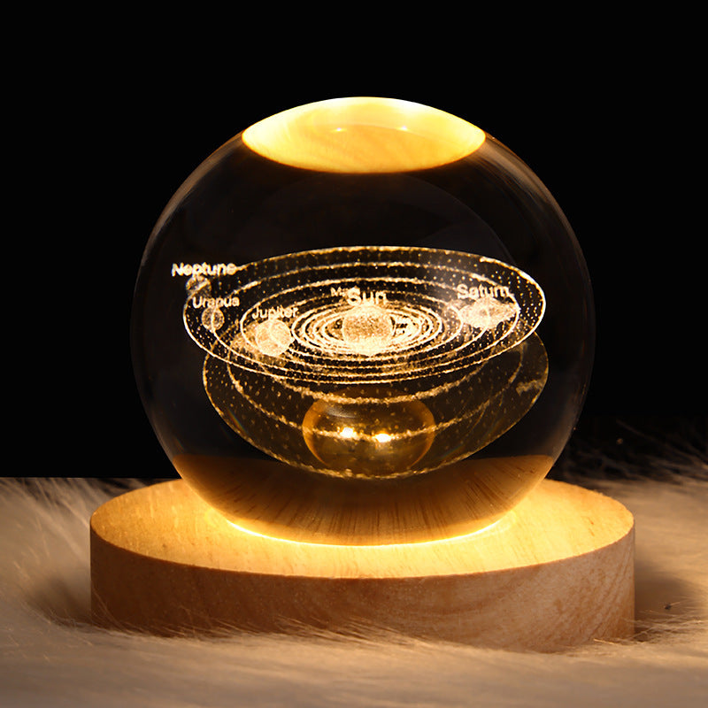 3D Planet Moon Lamp