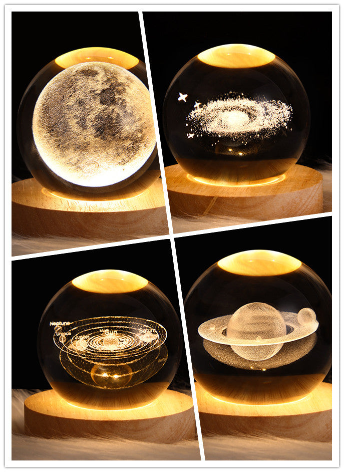 3D Planet Moon Lamp