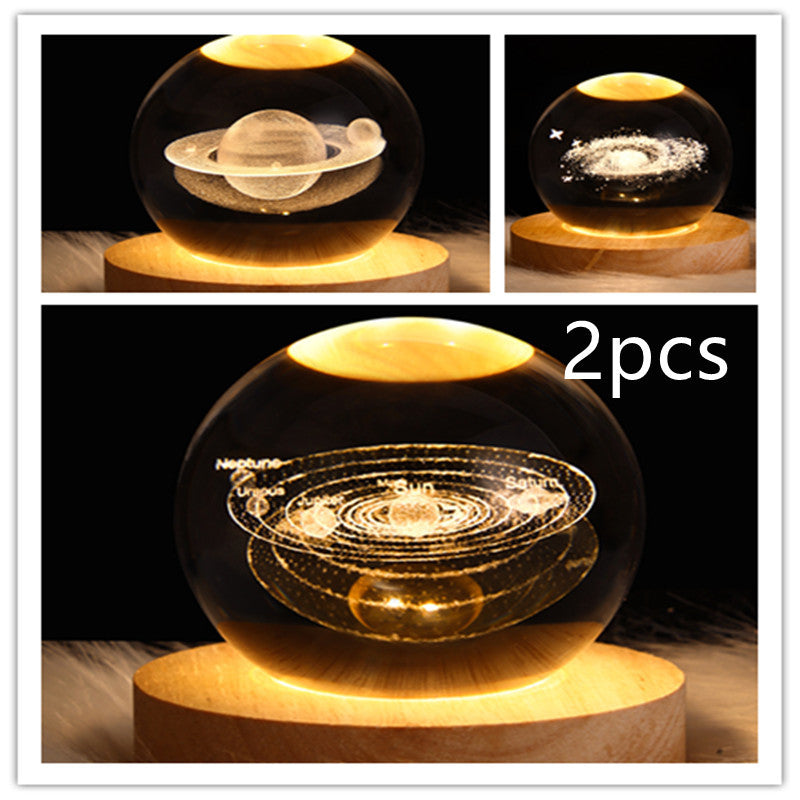 3D Planet Moon Lamp