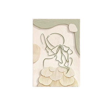 Abstract Line Character Mural Painting