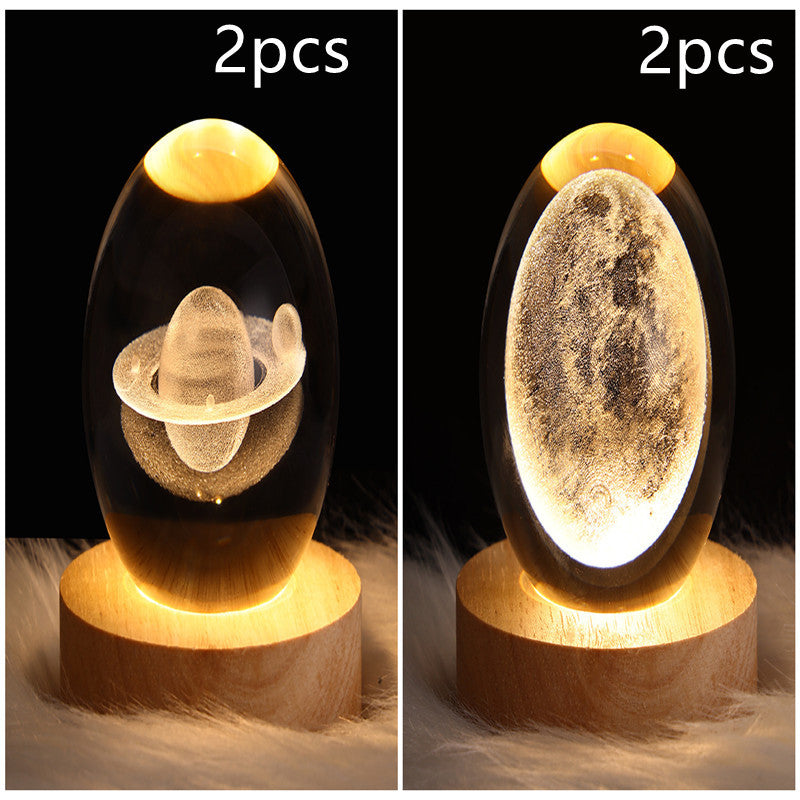 3D Planet Moon Lamp
