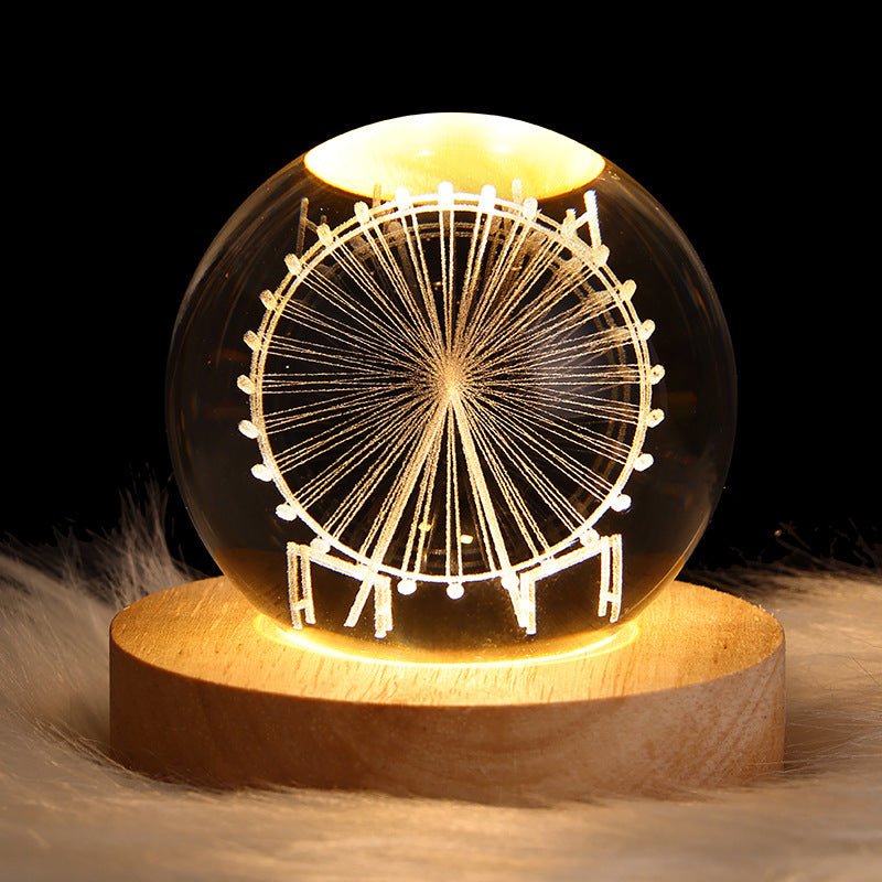 3D Planet Moon Lamp