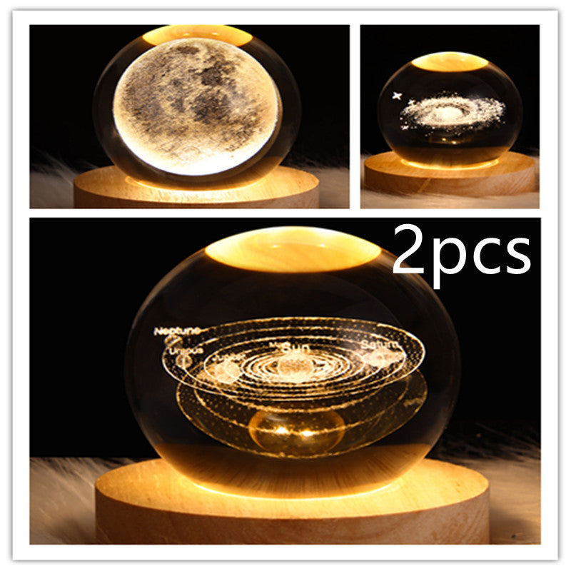 3D Planet Moon Lamp