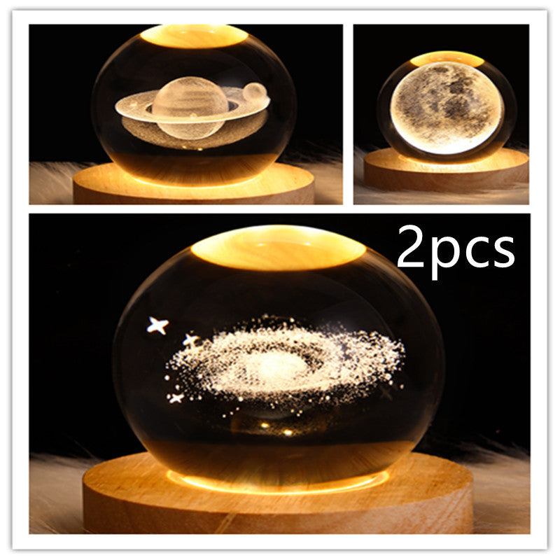3D Planet Moon Lamp