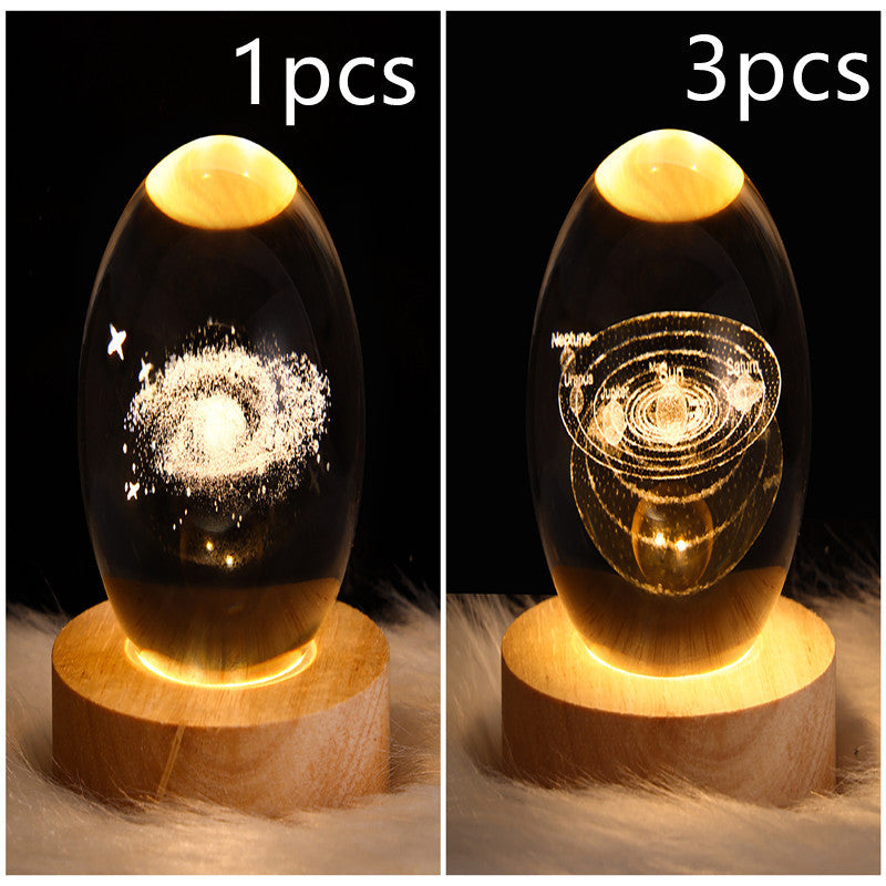 3D Planet Moon Lamp