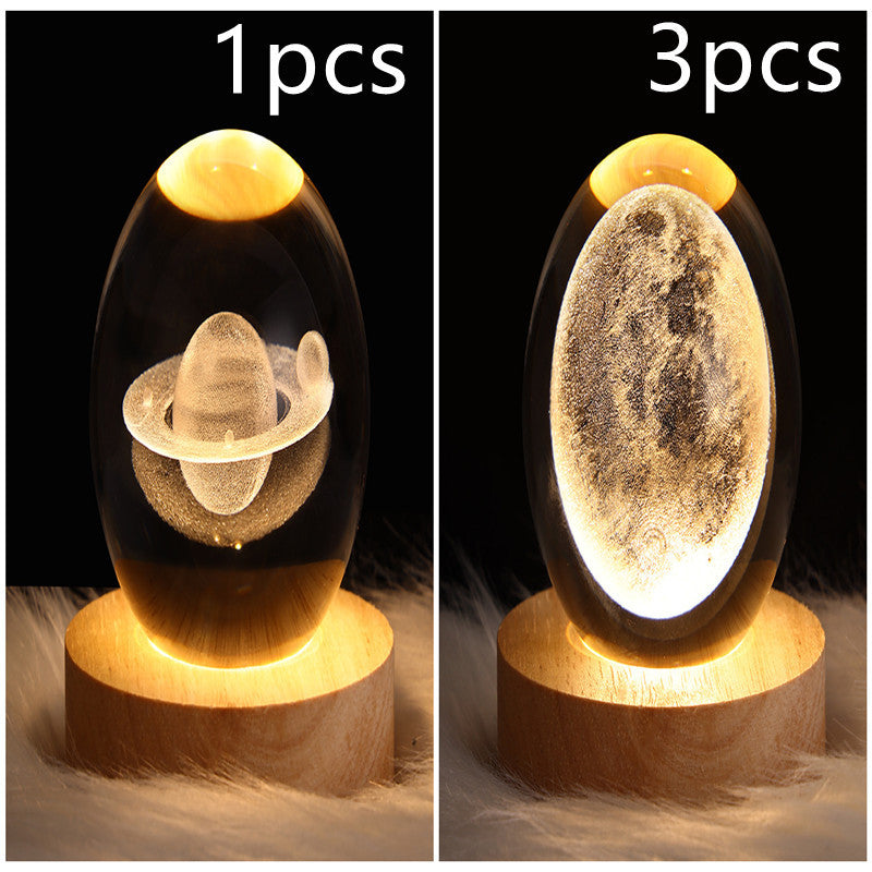 3D Planet Moon Lamp