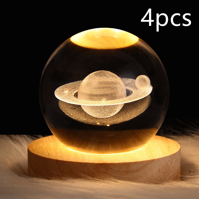 3D Planet Moon Lamp