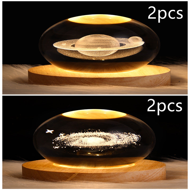 3D Planet Moon Lamp