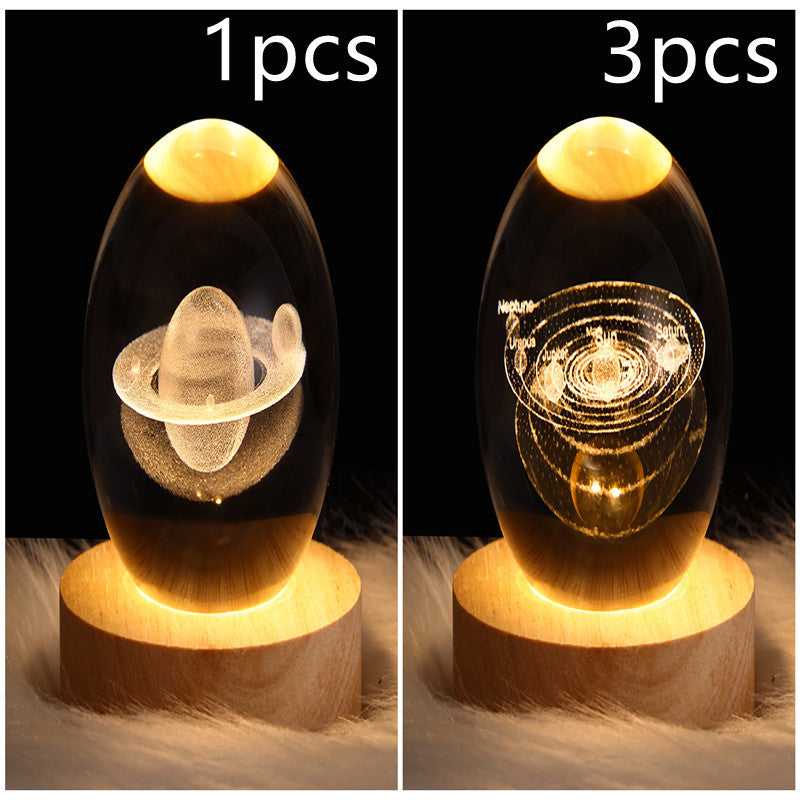 3D Planet Moon Lamp