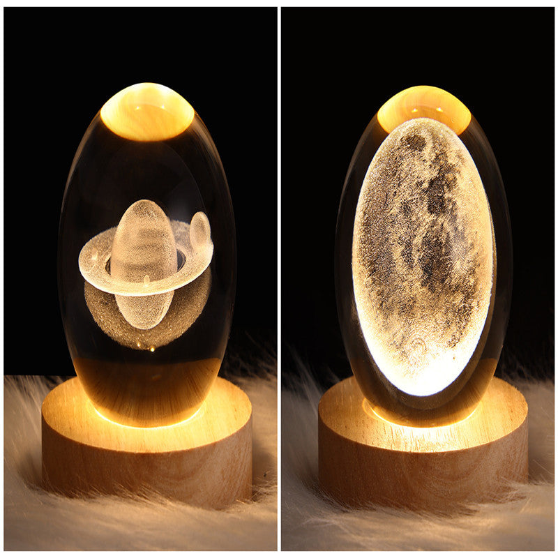 3D Planet Moon Lamp