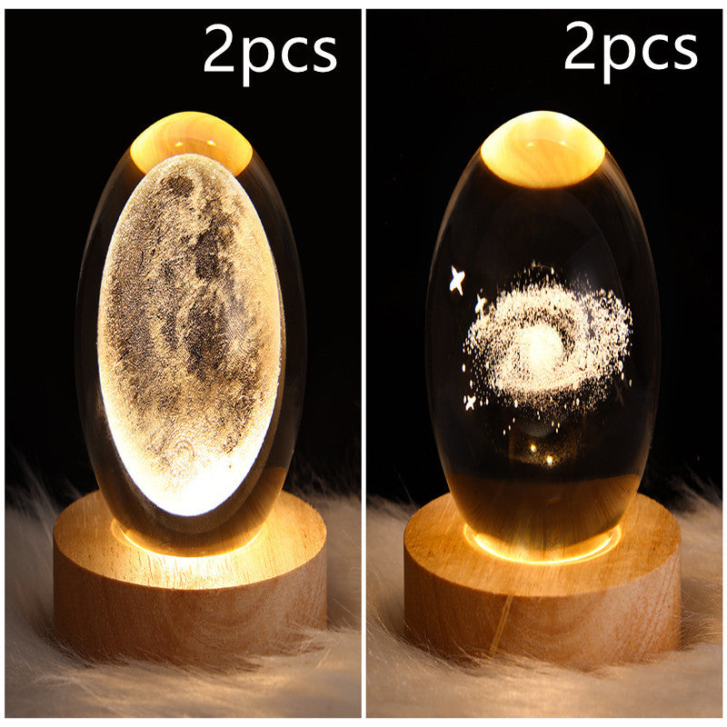 3D Planet Moon Lamp