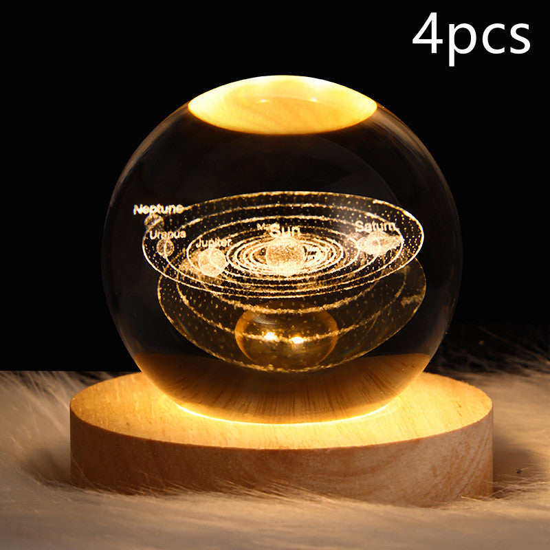 3D Planet Moon Lamp