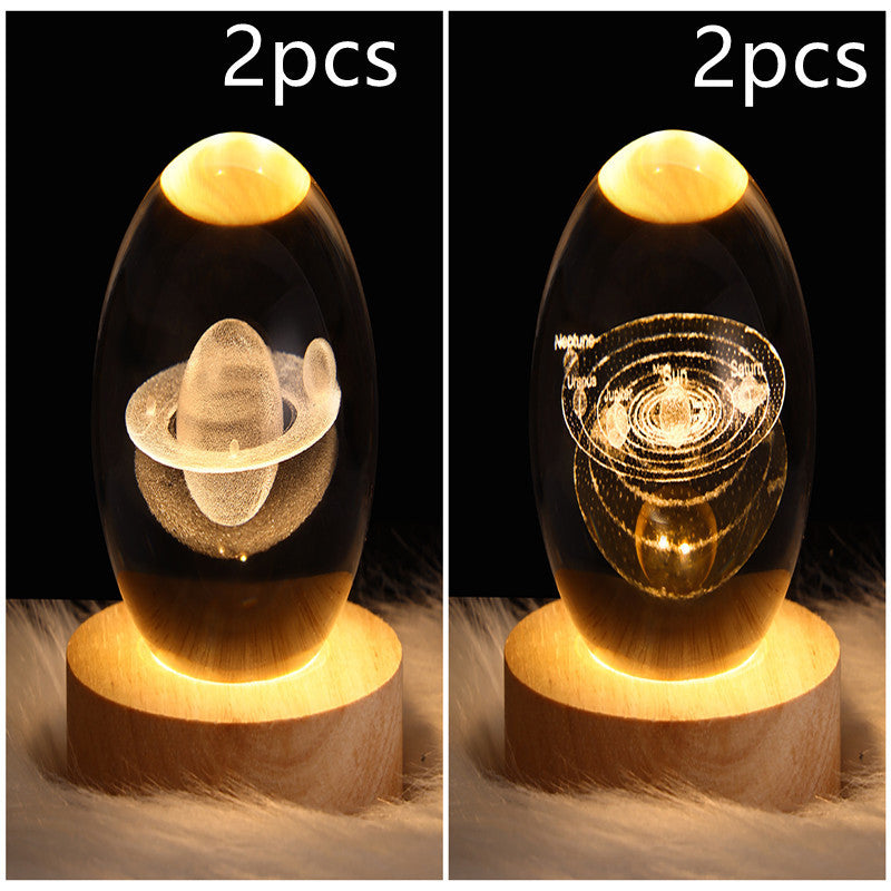 3D Planet Moon Lamp