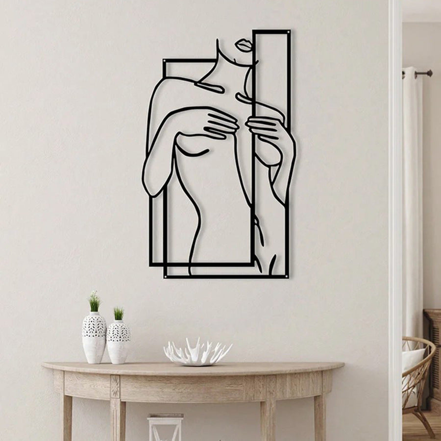Woman Body Line Silhouette Wall Decoration