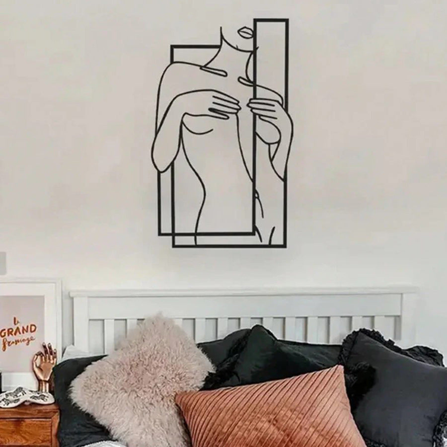 Woman Body Line Silhouette Wall Decoration