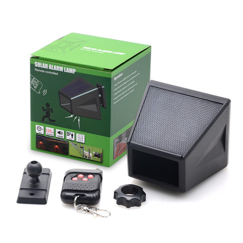 Solar Infrared Body Sensing Security Alarm Outdoor Lamp