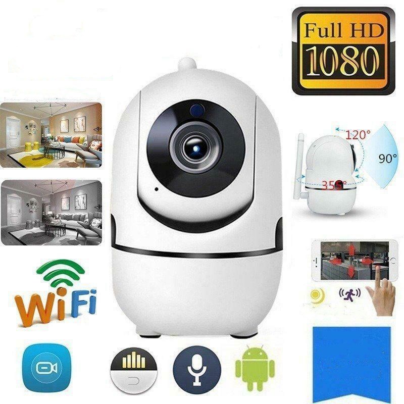 WiFi Wireless CCTV IP Camera featuring Full HD 1080p, motion detection, and remote access for home security.