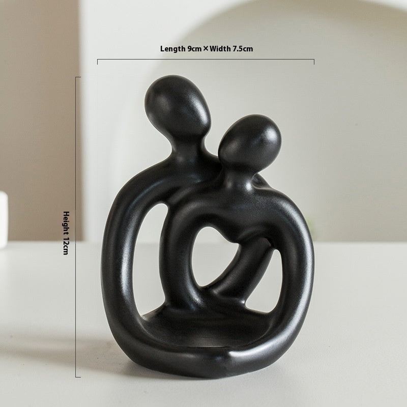 Modern Ceramic Couple Candlestick