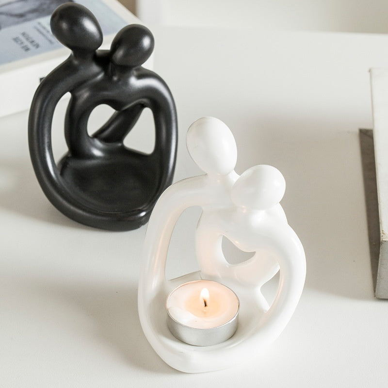Modern Ceramic Couple Candlestick