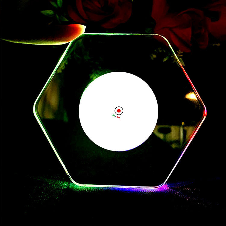 LED Glow Acrylic Coaster