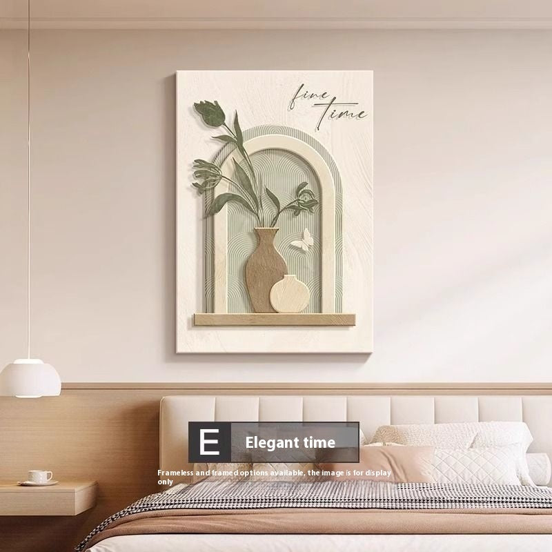 Abstract Line Character Mural Painting