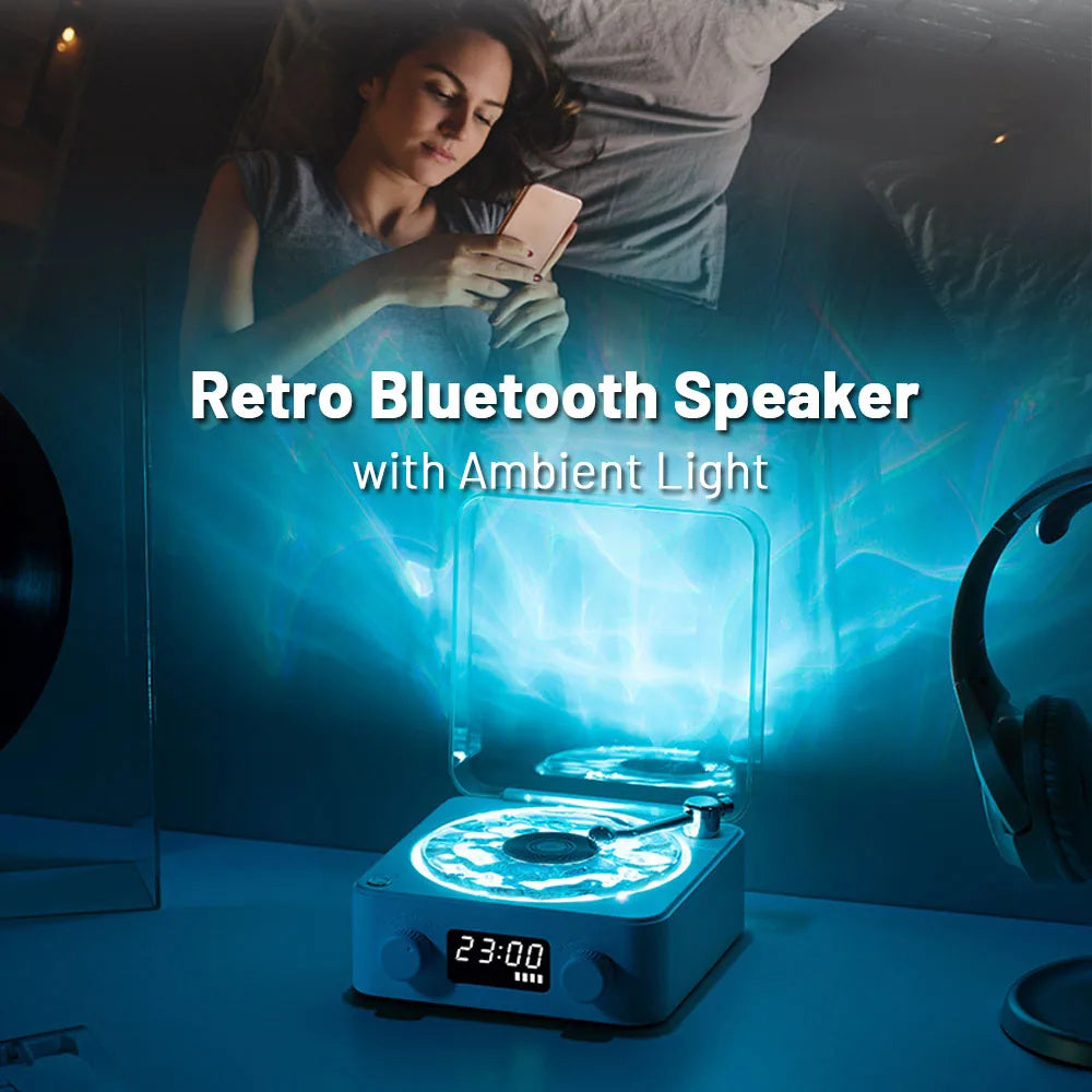 Retro Vinyl Wireless Speaker Lamp