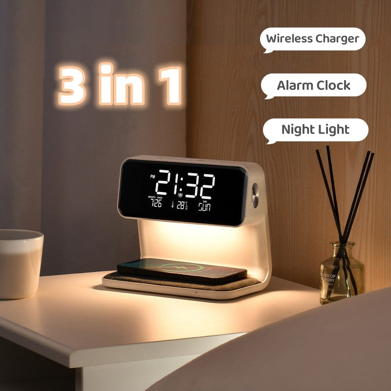 3 In 1 Wireless Bedside Lamp