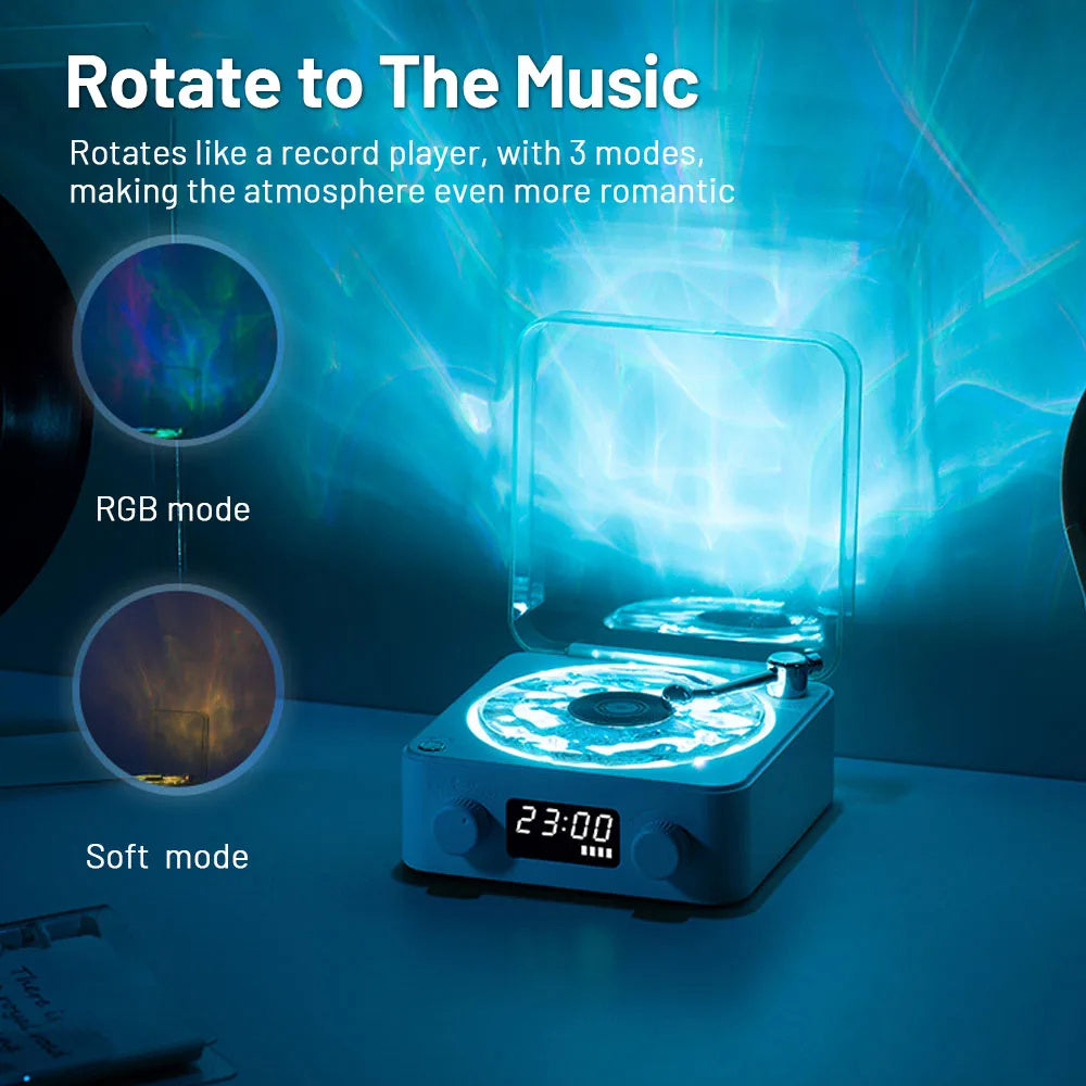 Retro Vinyl Wireless Speaker Lamp