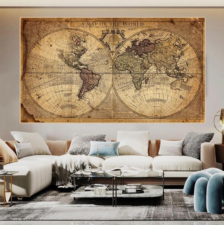 Canvas Earth Painting Living Room Poster