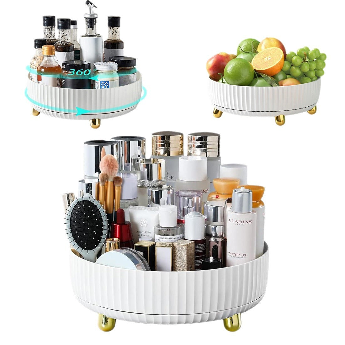 360-degree Rotating Cosmetic Storage Box