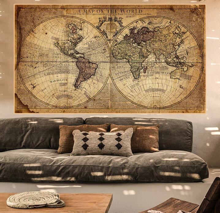 Canvas Earth Painting Living Room Poster