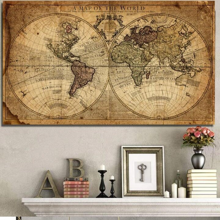 Canvas Earth Painting Living Room Poster