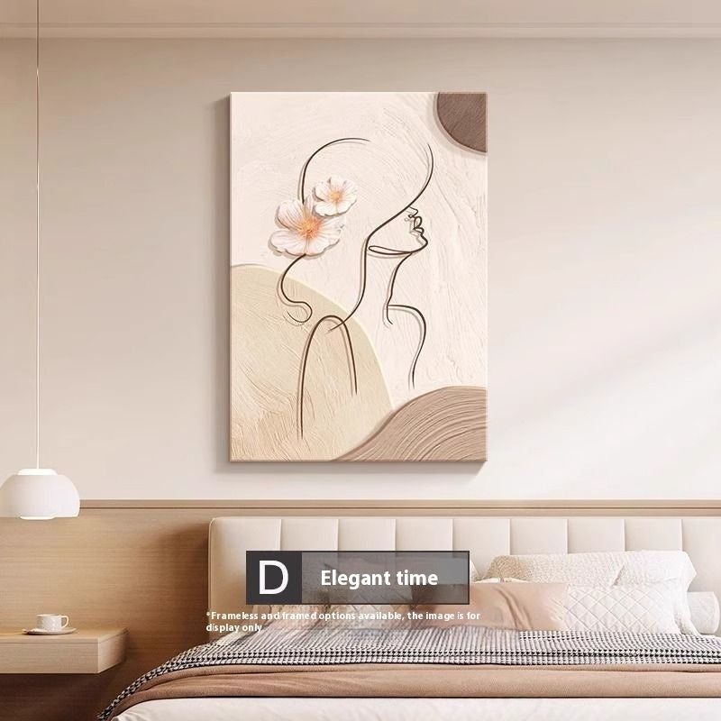 Abstract Line Character Mural Painting
