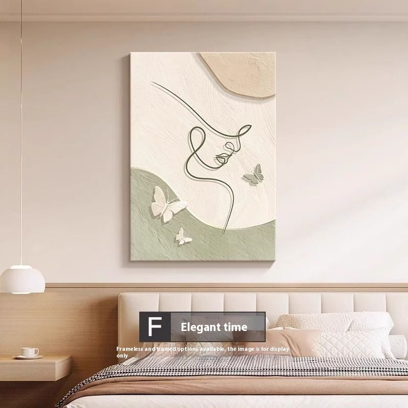 Abstract Line Character Mural Painting