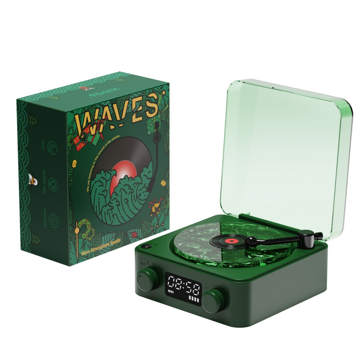 Retro Vinyl Wireless Speaker Lamp