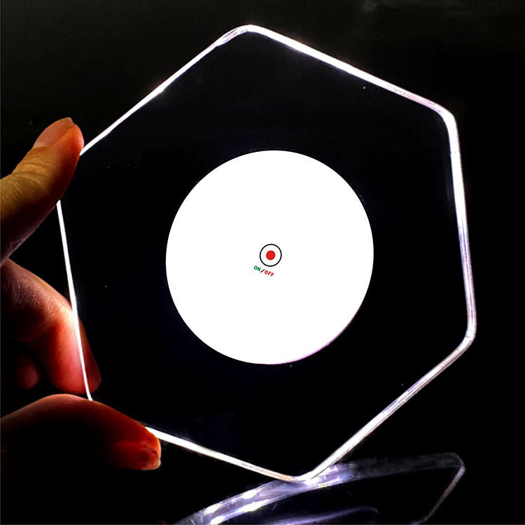 LED Glow Acrylic Coaster